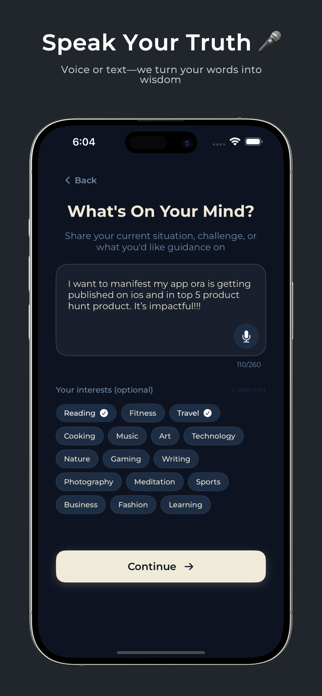Ora - Personal Affirmations Screenshot 2 of 10