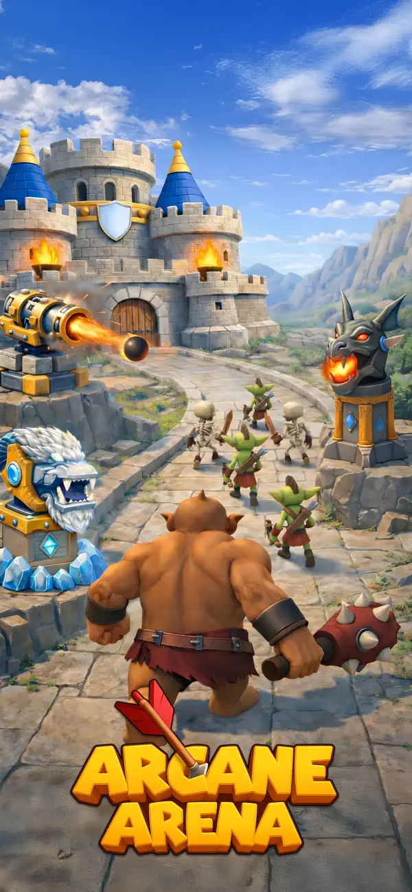 Arcane Arena: Tower Defense TD iOS Mod IPA screenshot 1 - iOS game interface