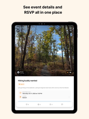 Bloomly: Boston Event Meetups iPad screenshot