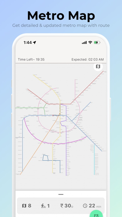 Delhi Metro Route Map Screenshot