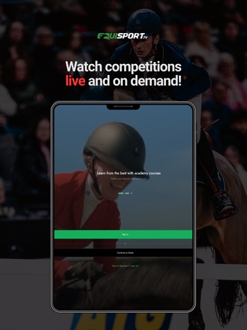 Equisport.tv iPad screenshot 1
