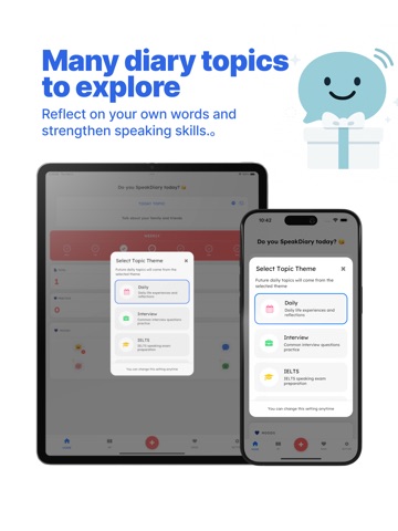 SpeakDiary - Speak English iPad screenshot