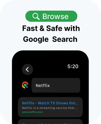 Watch Web Browser for Google screenshot 3