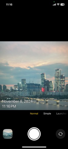 Timestamp - Camera screenshot