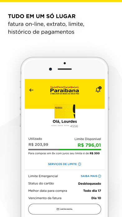 Cartão Sapataria Paraibana Screenshot