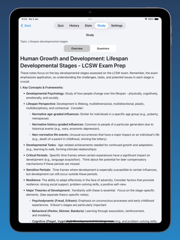 LCSW Exam Prep iPad screenshot