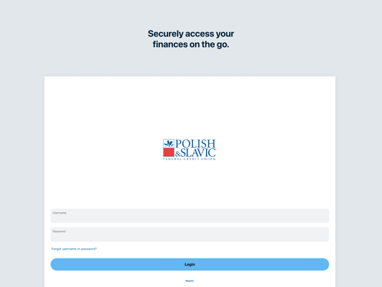 PSFCU Mobile iPad screenshot 1 - Finance app