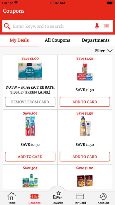 Kirby Foods Rewards Screenshot