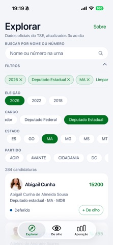 De Olho nas Eleições 스크린샷 1