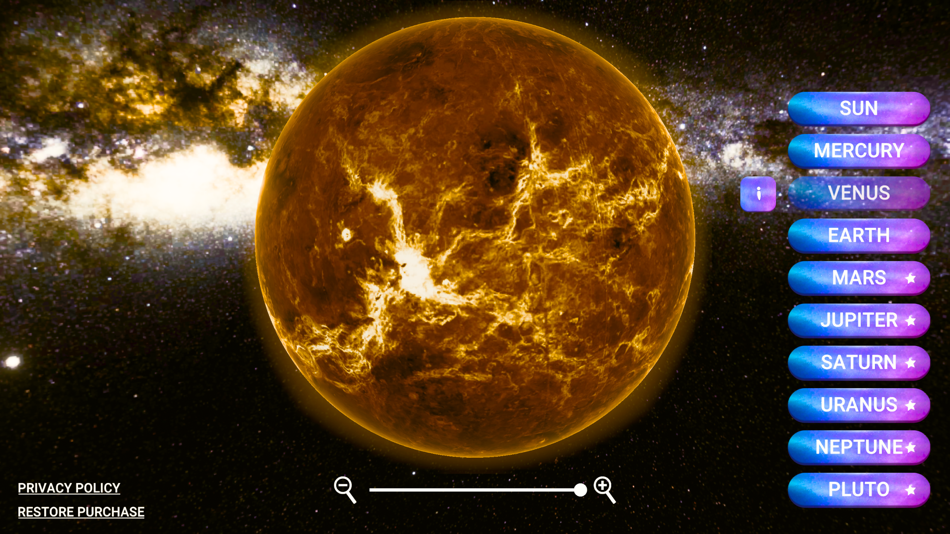 #2. Solar System Planets: 3D Space (macOS) By: Evgeniya Senchurova