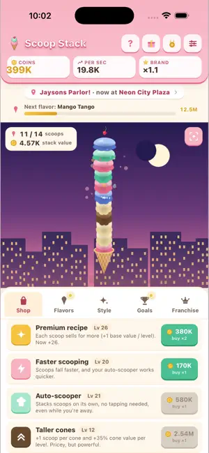 ScoopStack Ice Cream Idle screenshot 3