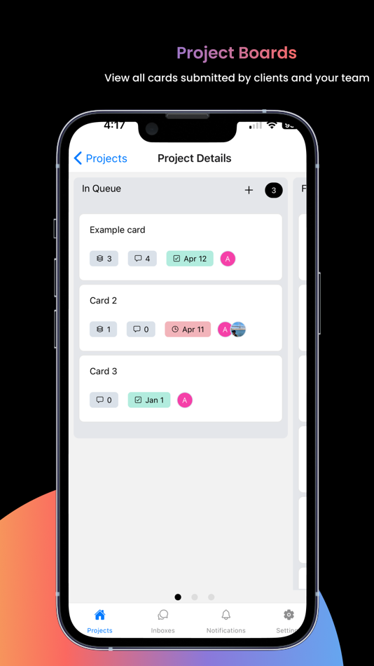 #2. Queue - Platform for agencies (iOS) 由: Masud Hossain