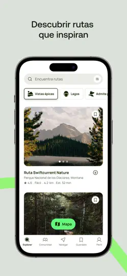 Captura de pantalla de AllTrails: Senderismo Trekking en iPhone 2