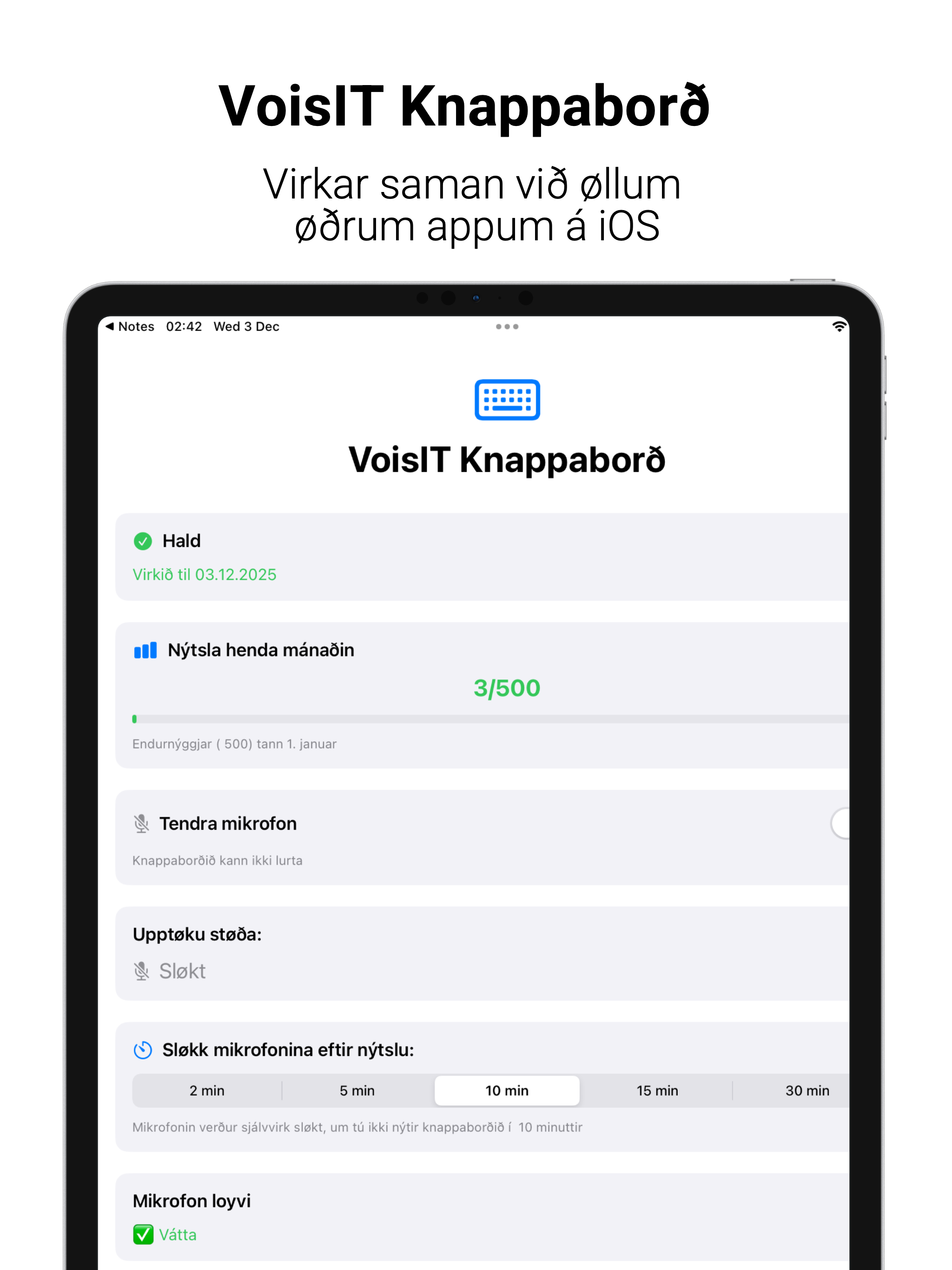VoisIT Keyboard