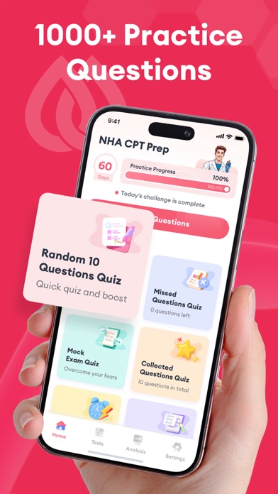 NHA CPT Test Prep 2026 iPhone screenshot 2 - Education app