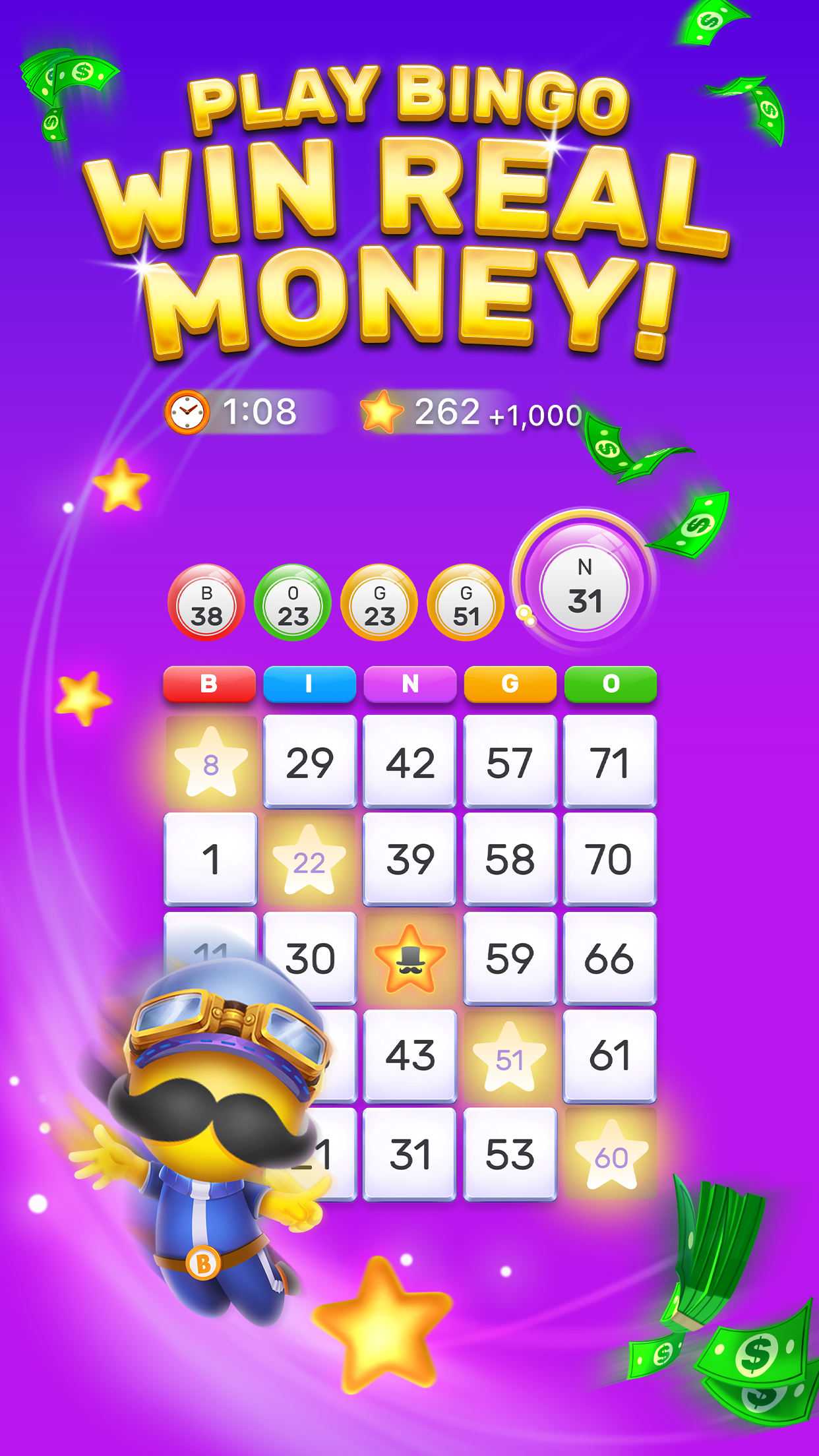 Bingo Stars - Win Real Money screenshot 1
