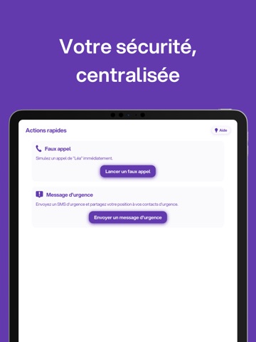 Apphelp - Faux Appel SOS iPad screenshot
