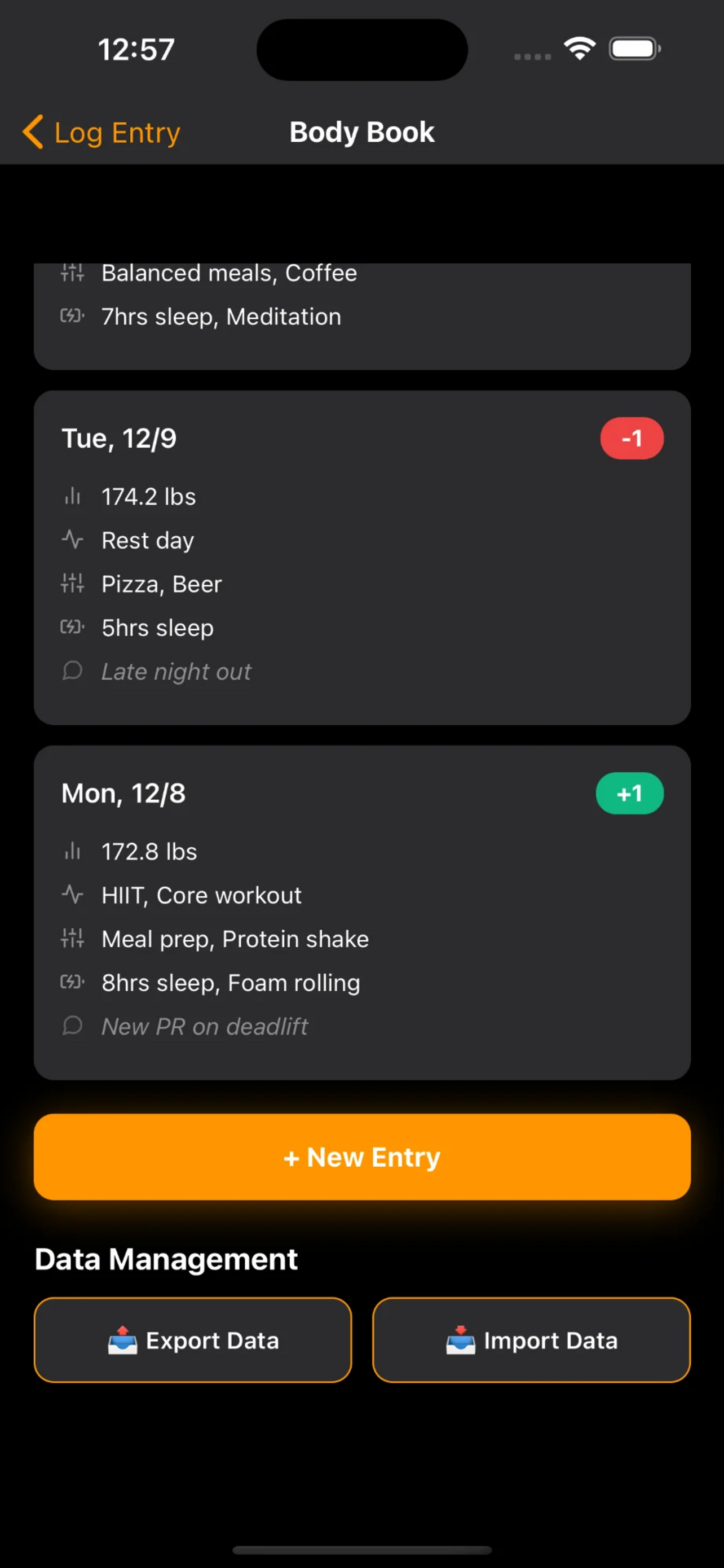 Body Book - Health Tracker screenshot 4