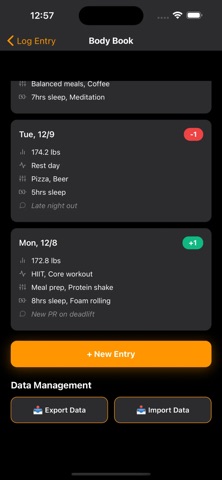 Body Book - Health Tracker screenshot