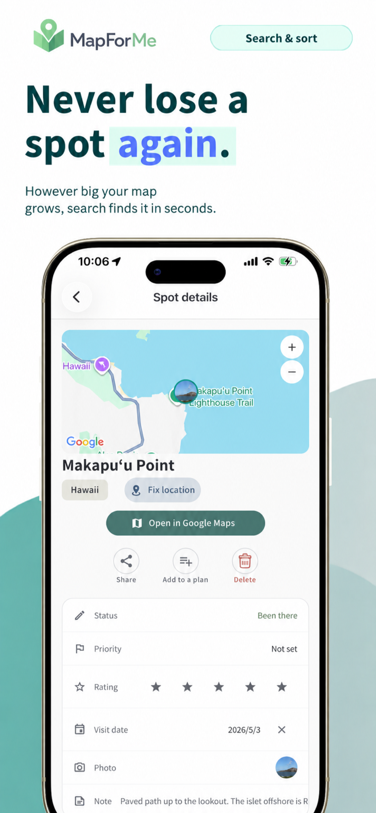 MapForMe: Places to Visit screenshot 4