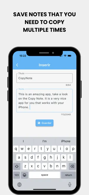 Copy Note: Copy with one touch screenshot 2