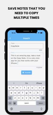 Copy Note: Copy with one touch screenshot