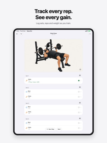 Tepuy: Workout Tracker & Log iPad screenshot