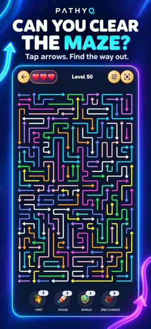 Pathyq: Arrow Puzzle screenshot 1