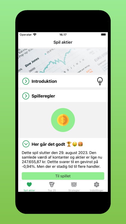 Spil aktier - dansk aktiespil