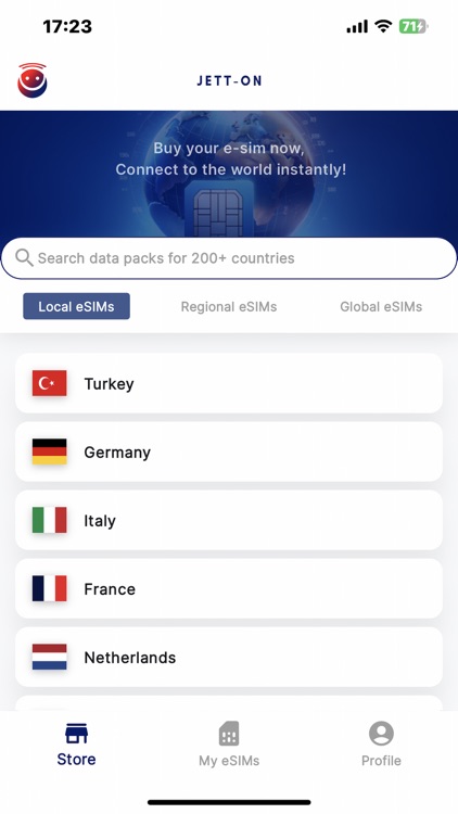 Jett-On:eSIM Internet & Travel