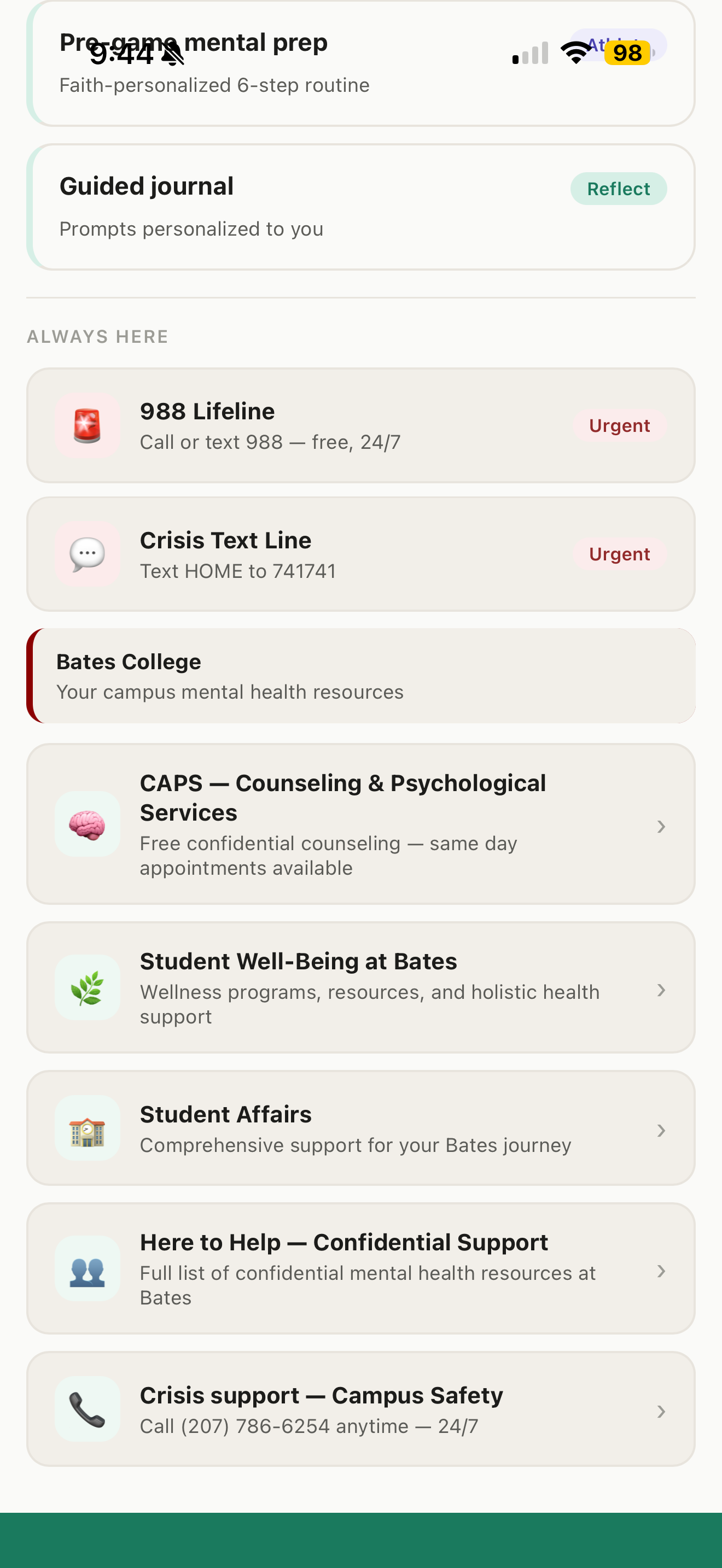 Resurgo Student Wellness screenshot 3