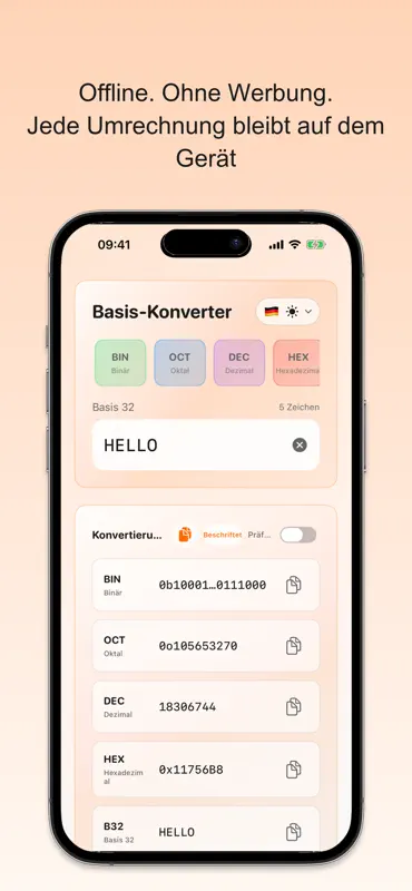 Radix Binär-Konverter screenshot 5 of 8