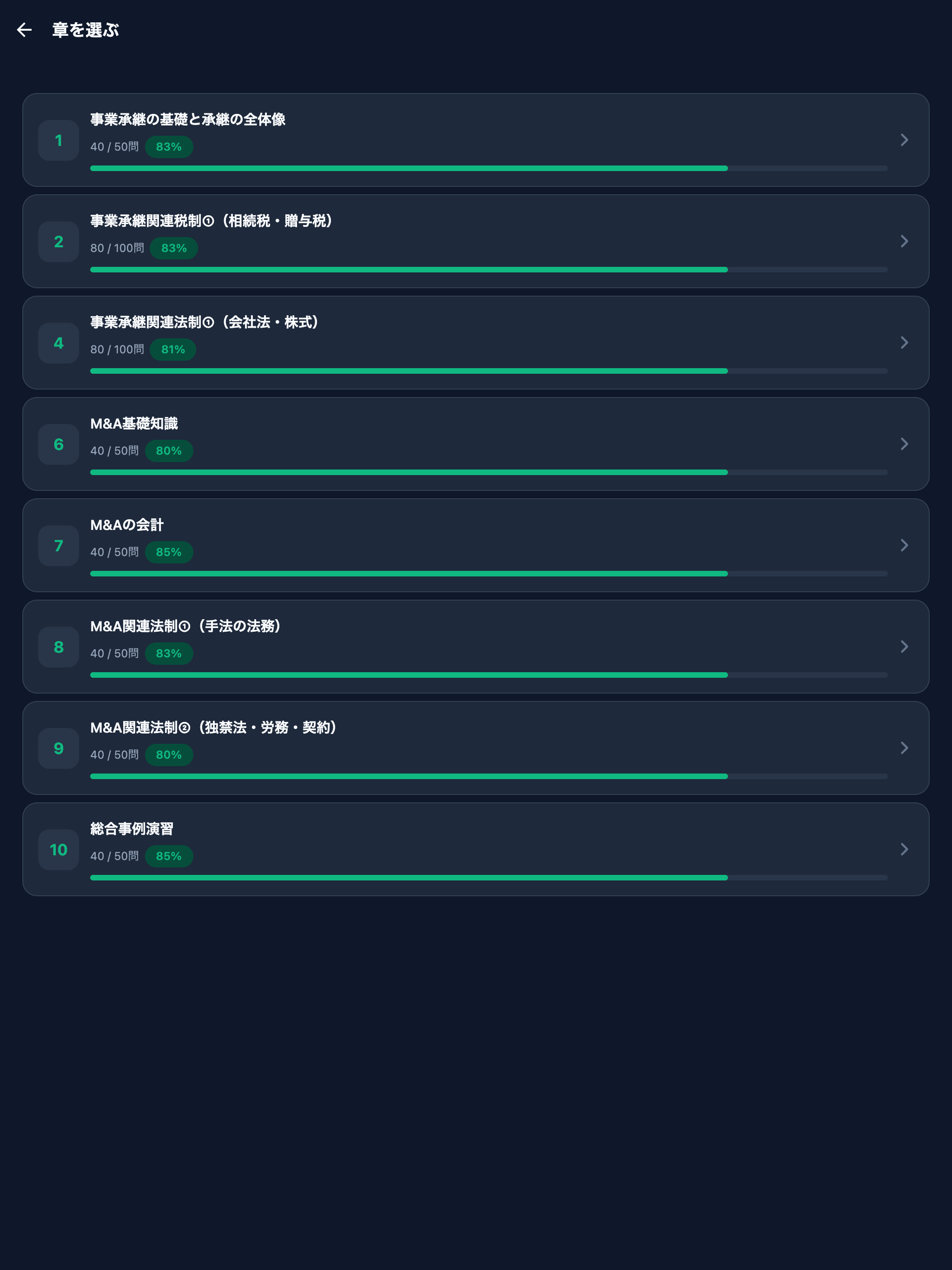 事業承継M&Aエキスパート対策 screenshot 8