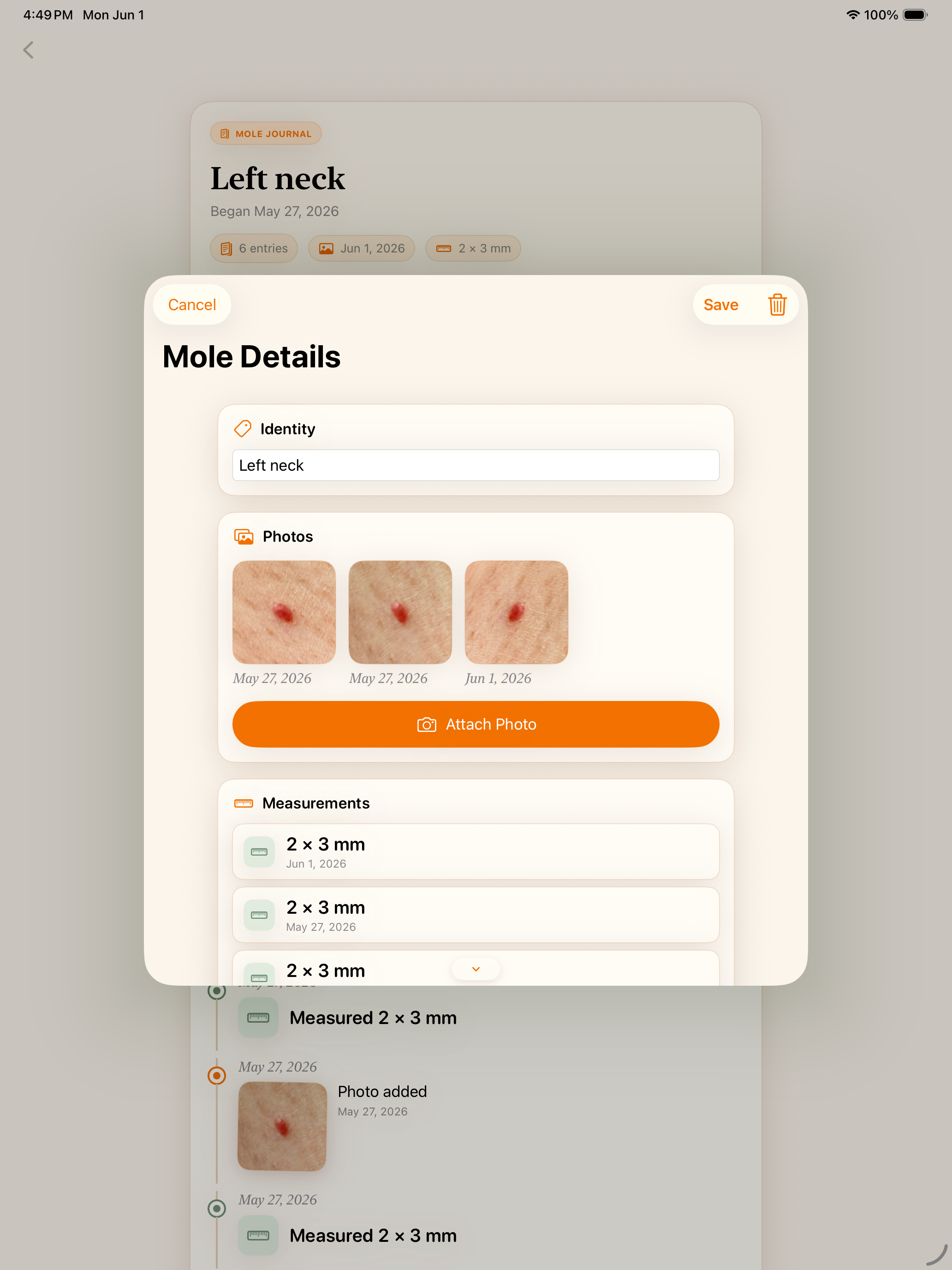 MoleJournal screenshot 9