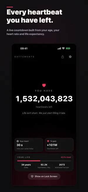 Battements: Heartbeats Left screenshot 1