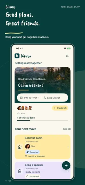 Biruvo: Plans with Friends screenshot 1
