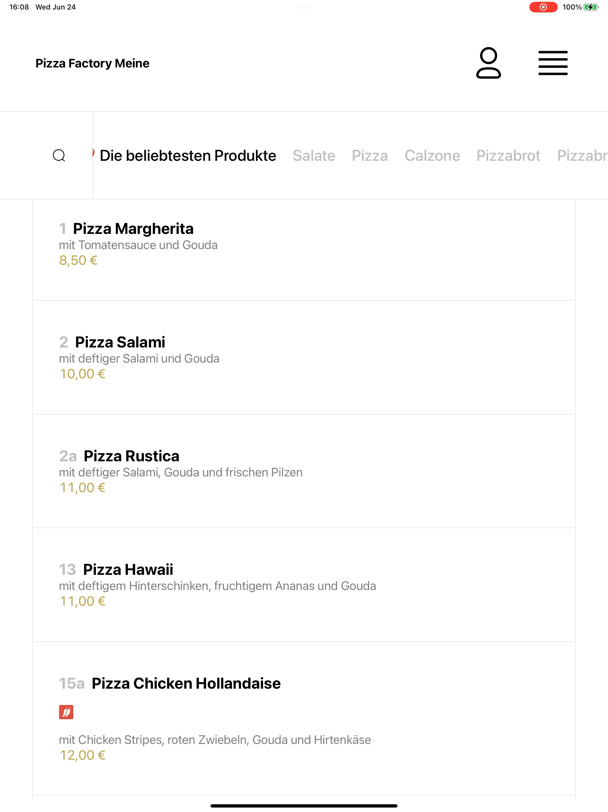 Pizza Factory Meine screenshot 14