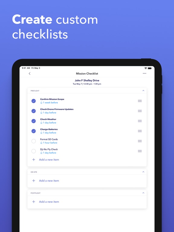 AutoPylot For Drones iPad screenshot 6 - Productivity app