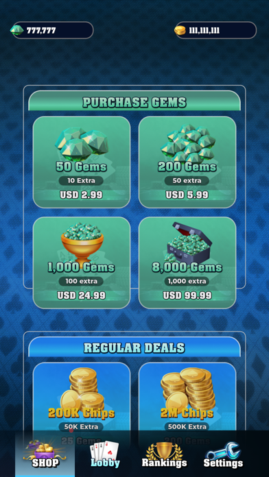 Axes Full Poker Screenshot