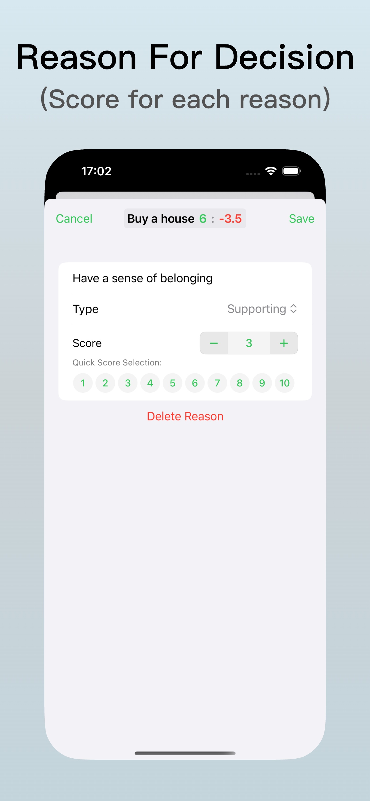 TinyPick-Decide Rationally