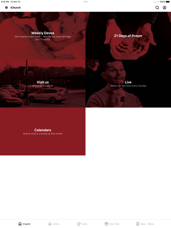 iChurchoka iPad screenshot 1 - Lifestyle app
