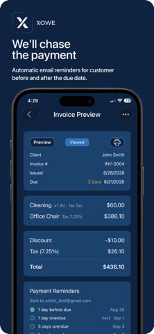 Easy Invoice Generator - XOWE Screenshot 4 of 6