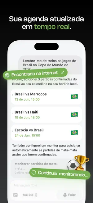 Toki: Agenda e Tarefas com IA iPhone screenshot 3
