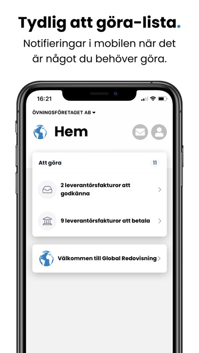 Global Redovisning Screenshot
