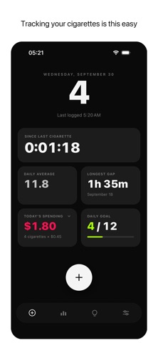 Tane: Cigarette Counter Screenshot 1 of 5