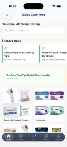 Alpine Commerce iPhone screenshot