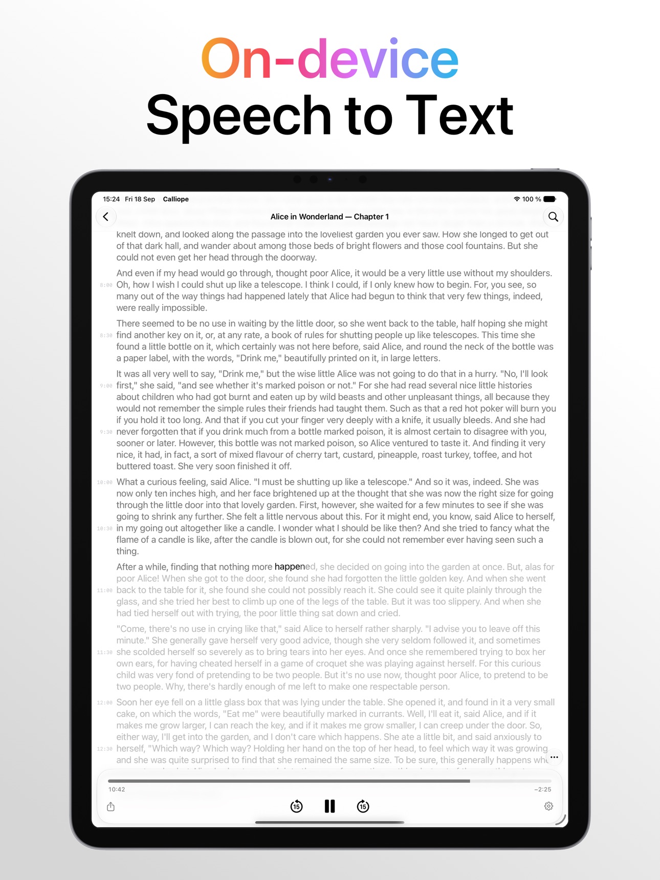 Screenshot 5 of Calliope - Speech to Text