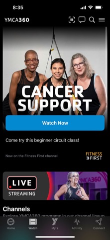 YMCA360 app screenshot 2