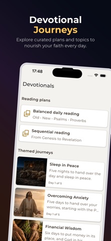 Holy Bible 365: KJV Devotional iPhone screenshot