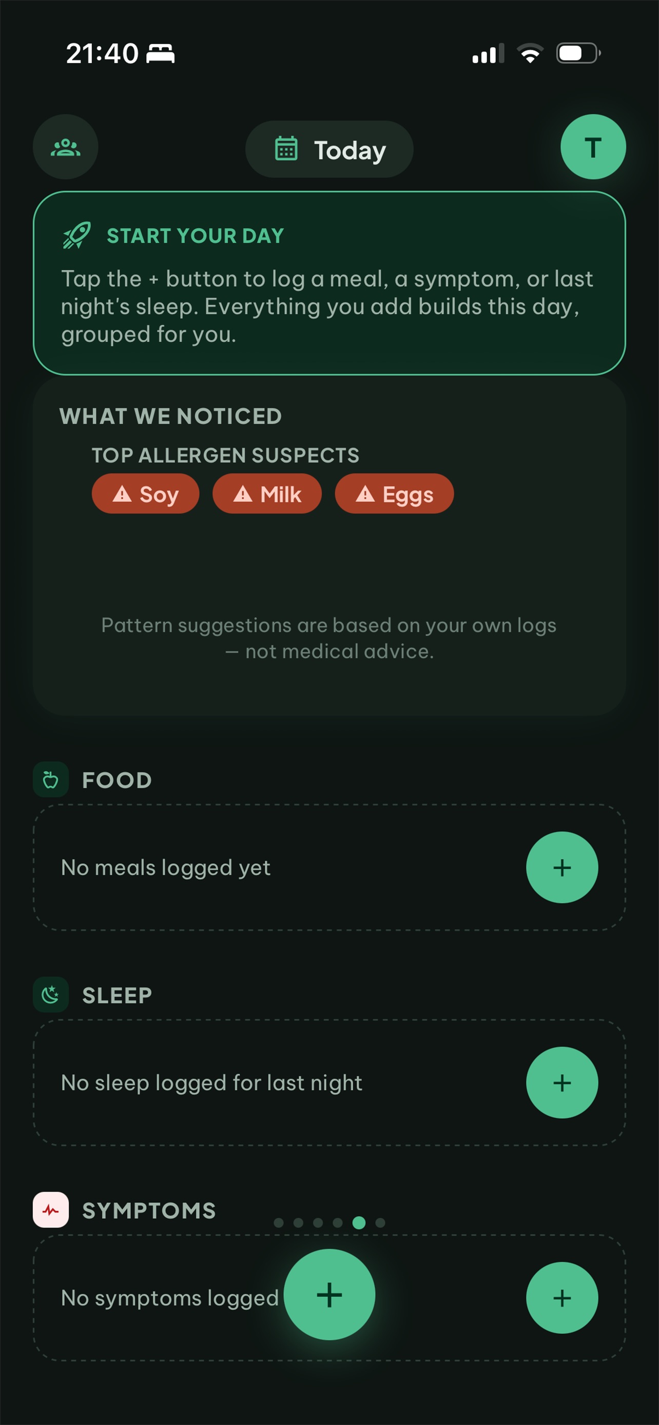 Screenshot 3 of in-tolerance: Symptom Tracker